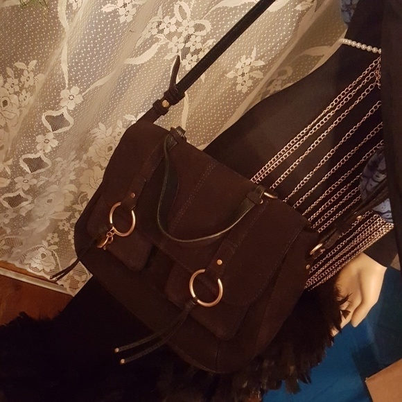 SEE BY CHLOE dark navy leather suade  bag. - Picture 8 of 8